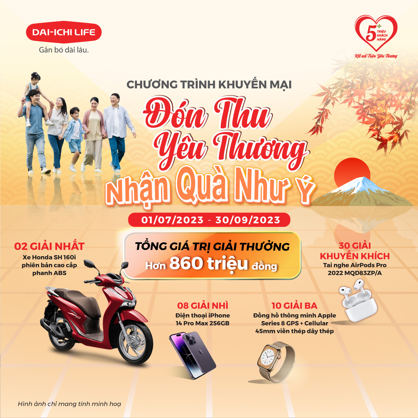 Dai-ichi Life Việt Nam triển khai Chương trình khuyến mại “Đón Thu Yêu Thương, Nhận Quà Như Ý”...